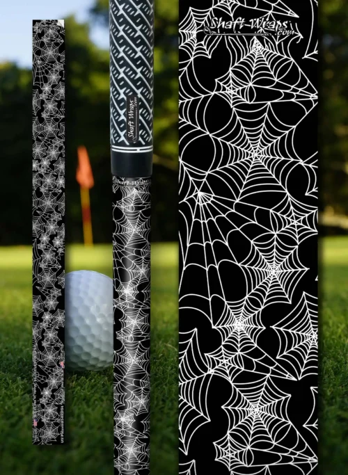 black spider web golf club shaft