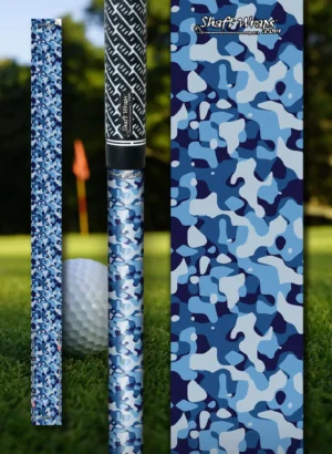 blue camo golf club shaft