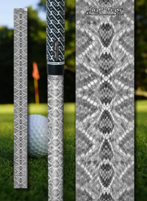 Gray snake skin golf club shaft